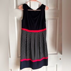 Navy and pink print Sleeveless Dress new with tag